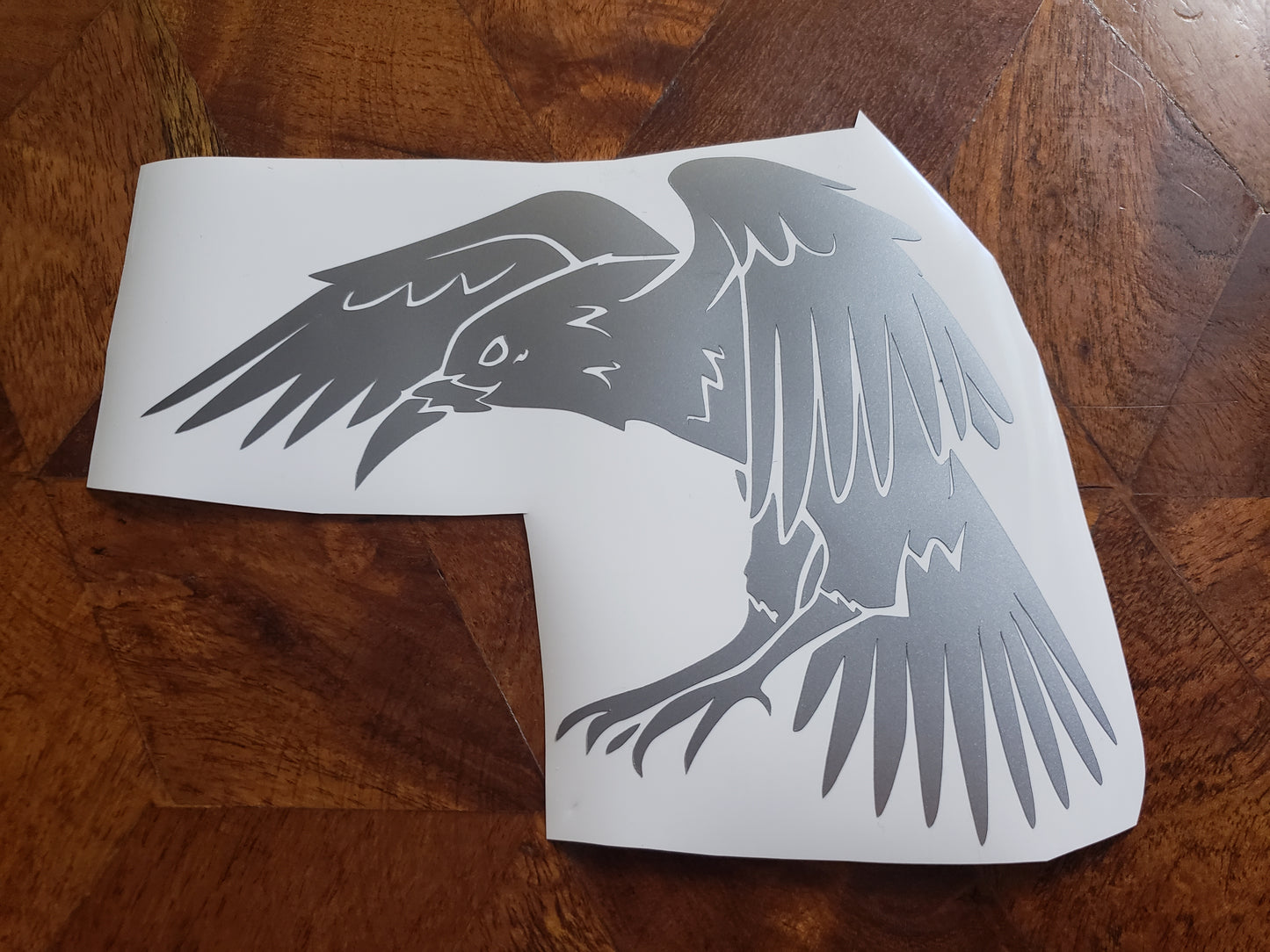 Flying Raven Permanent Vinyl Sticker